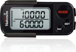 NAKOSITE 3d Contapassi, Calorie contatore, 30 giorni memoria non 7. Miglia o kilometer, con clip & Cinturino. PREMIUM