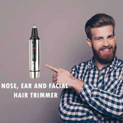 NAKOSITE NT2433 Best Nose Ear Hair Trimmer with LED Light. PREMIUM
