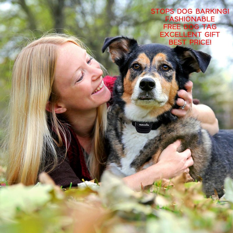 Nakosite PET2433 Best Anti Bark Dog Collar for small, medium, large dogs. Stop dogs barking Collar. PREMIUM.