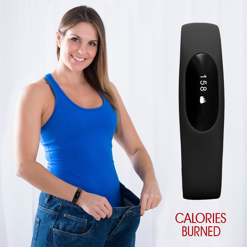 NAKOSITE PB2433 Best Fitness Tracker, Pedometer, Step Counter, Calorie Counter, Distance, Sleep Monitor. PREMIUM