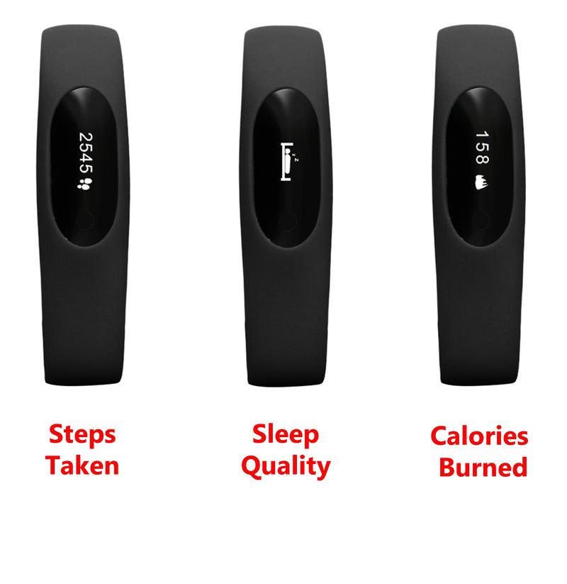 Nakosite PB2433 Bester Fitness Tracker, Aktivitätstracker, Pedometer, Schrittzähler, Kalorienzähler, Entfernungs-Rechner, Schlaf-Monitor. PREMIUM.
